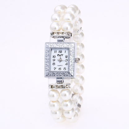 Women’s Rectangular Casual Watch with Bracelet