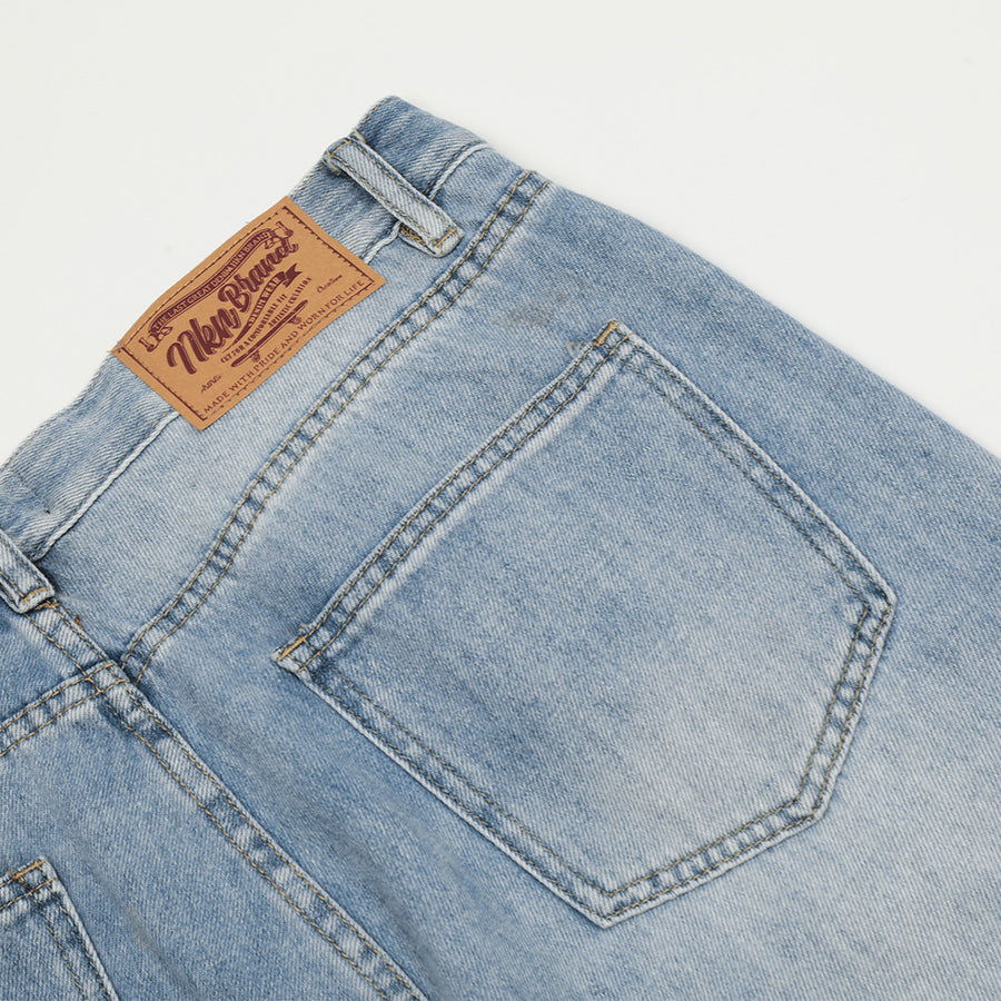 American High Street Wide Leg Denim Trousers Men