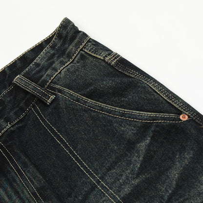 American High Street Wide Leg Denim Trousers Men