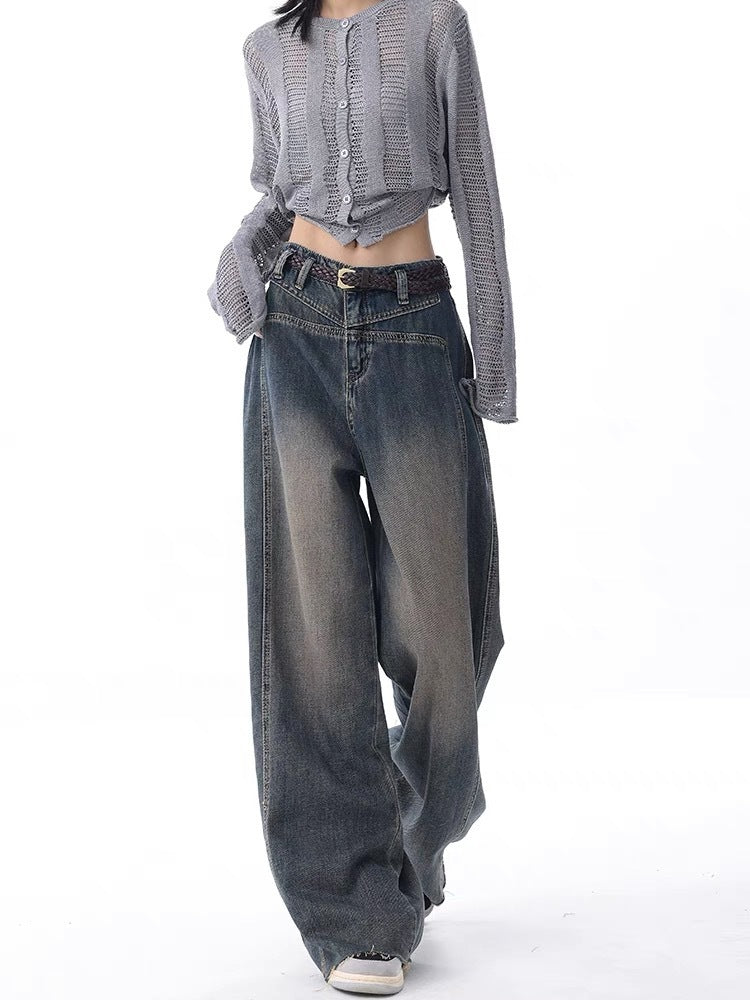 Women’s Nostalgic Raw Hem Wash Jeans