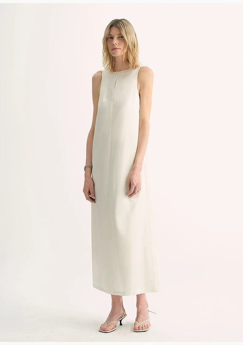 Corridor Stride Sleeveless Wool Blend Dress