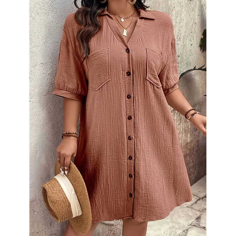 Women's Cotton Shirt Dress