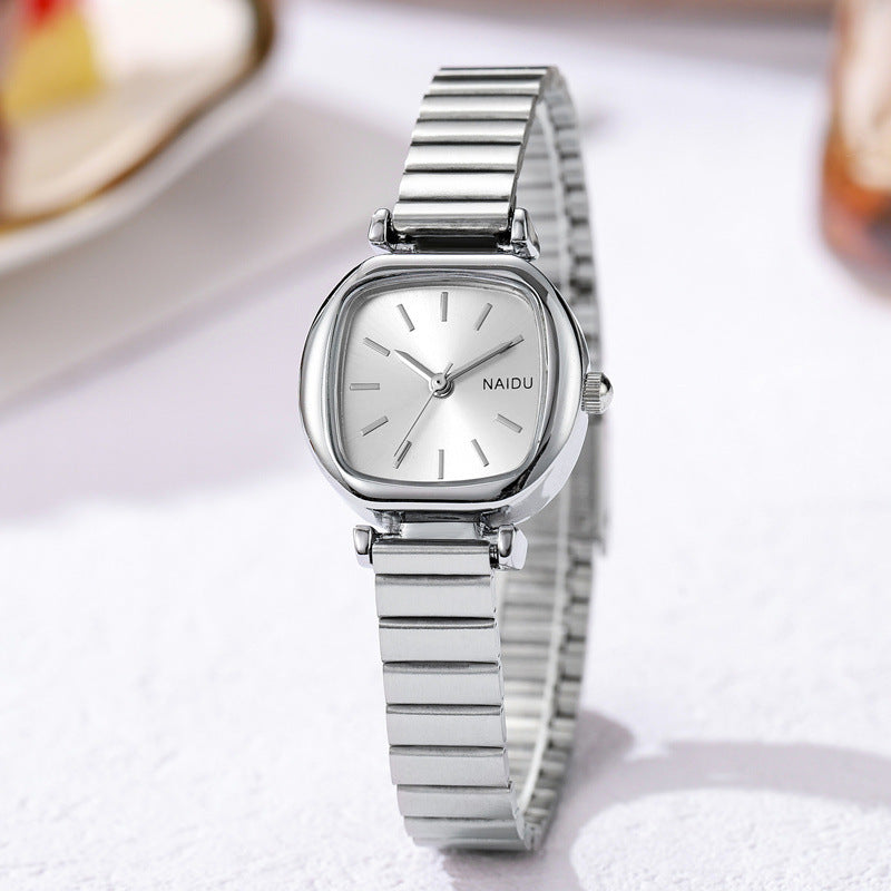 Women’s Fashion Simple Small Square Steel Watch
