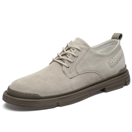 Men’s British Big Head Tooling Shoes – Casual Retro Leather Work Style