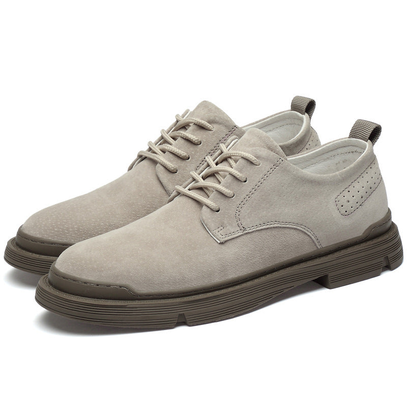 Men’s British Big Head Tooling Shoes – Casual Retro Leather Work Style