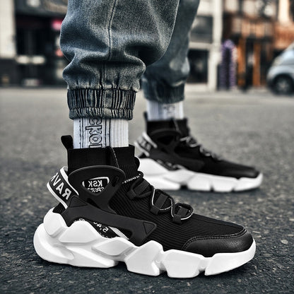 Men’s Height Boost Sneakers – Thick-Soled Casual Running Shoes