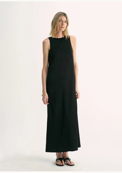 Corridor Stride Sleeveless Wool Blend Dress