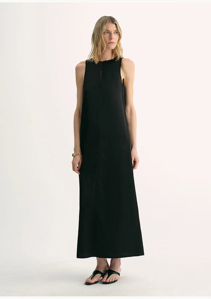 Corridor Stride Sleeveless Wool Blend Dress