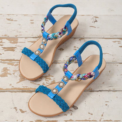 Bohemian Braided Sandals For Women