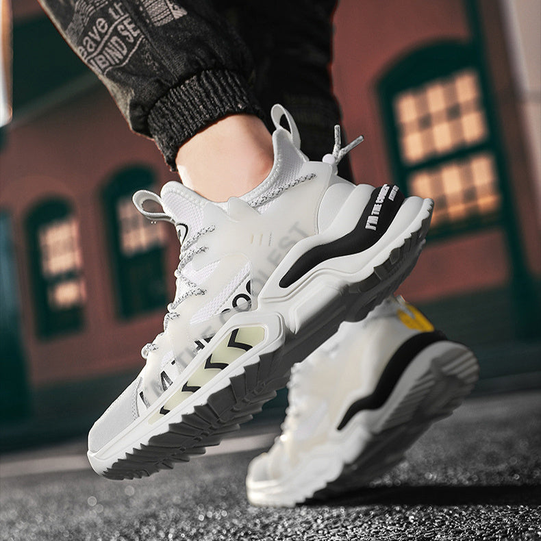 Men’s High-Top Fashion Sneakers – Athletic Running & Walking Shoes