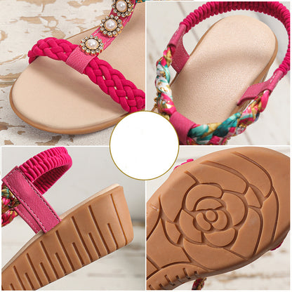 Bohemian Braided Sandals For Women