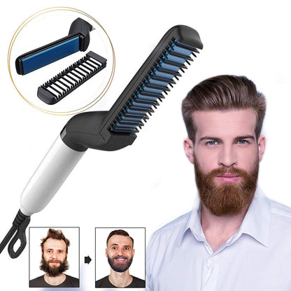 Electric Hair Straightener Brush For Men