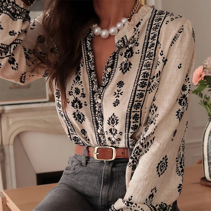 Women's Elegant Printed Blouse
