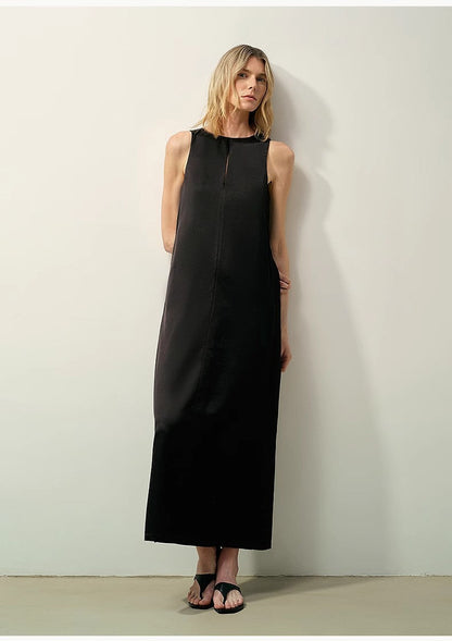Corridor Stride Sleeveless Wool Blend Dress
