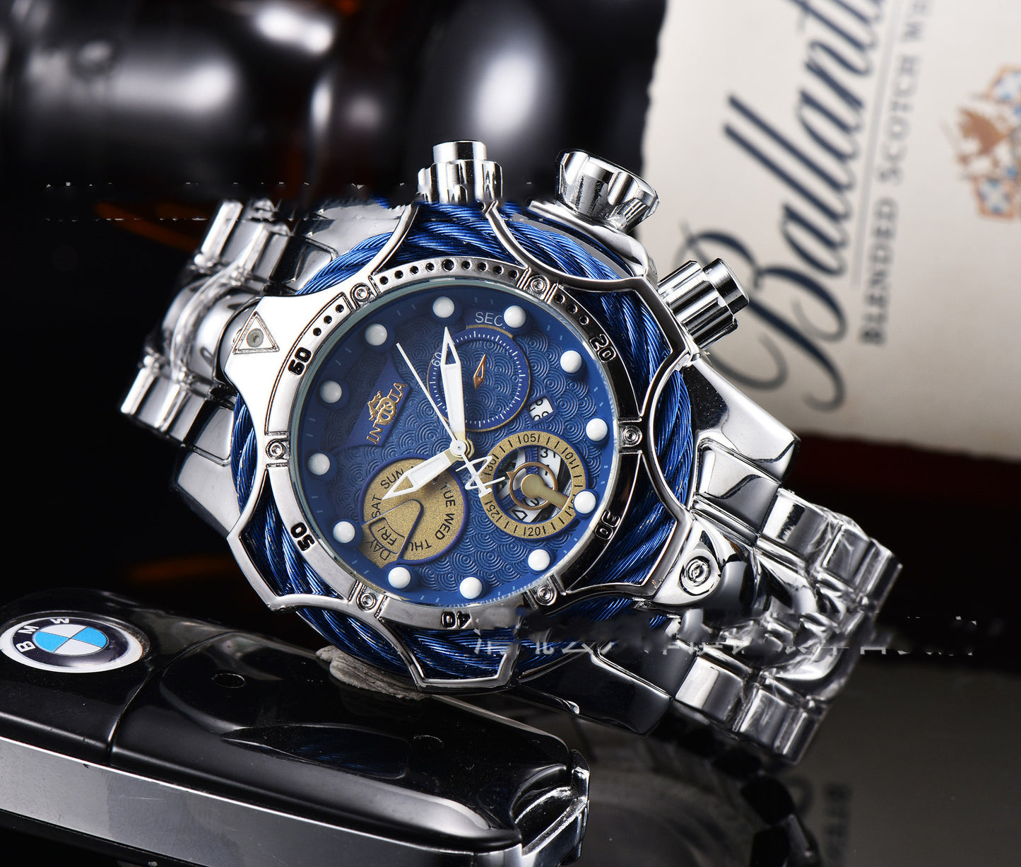 Invicta Large Dial Clown Watch