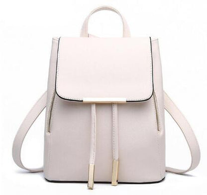 Women’s PU Leather Backpack – High Quality School Bag for Teen Girls with Top Handle