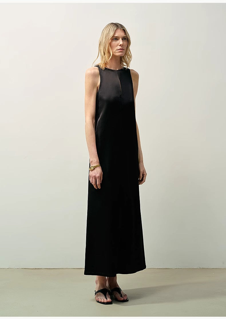 Corridor Stride Sleeveless Wool Blend Dress