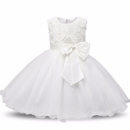Girls’ Princess Flower Girl Dress – Summer Tutu Wedding & Birthday Party Outfit