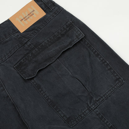 Washing Water Denim Straight-leg Trousers Men