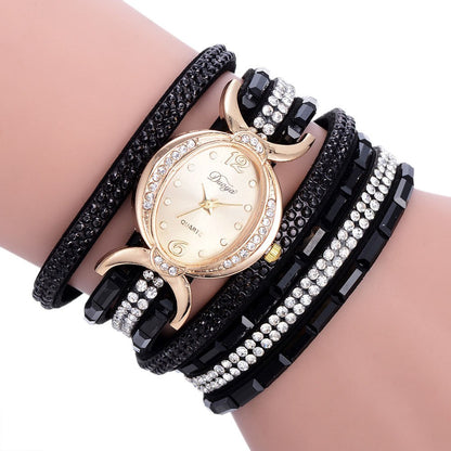 Women’s Casual Rhinestone Dress Bracelet Quartz Watch