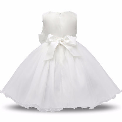 Girls’ Princess Flower Girl Dress – Summer Tutu Wedding & Birthday Party Outfit