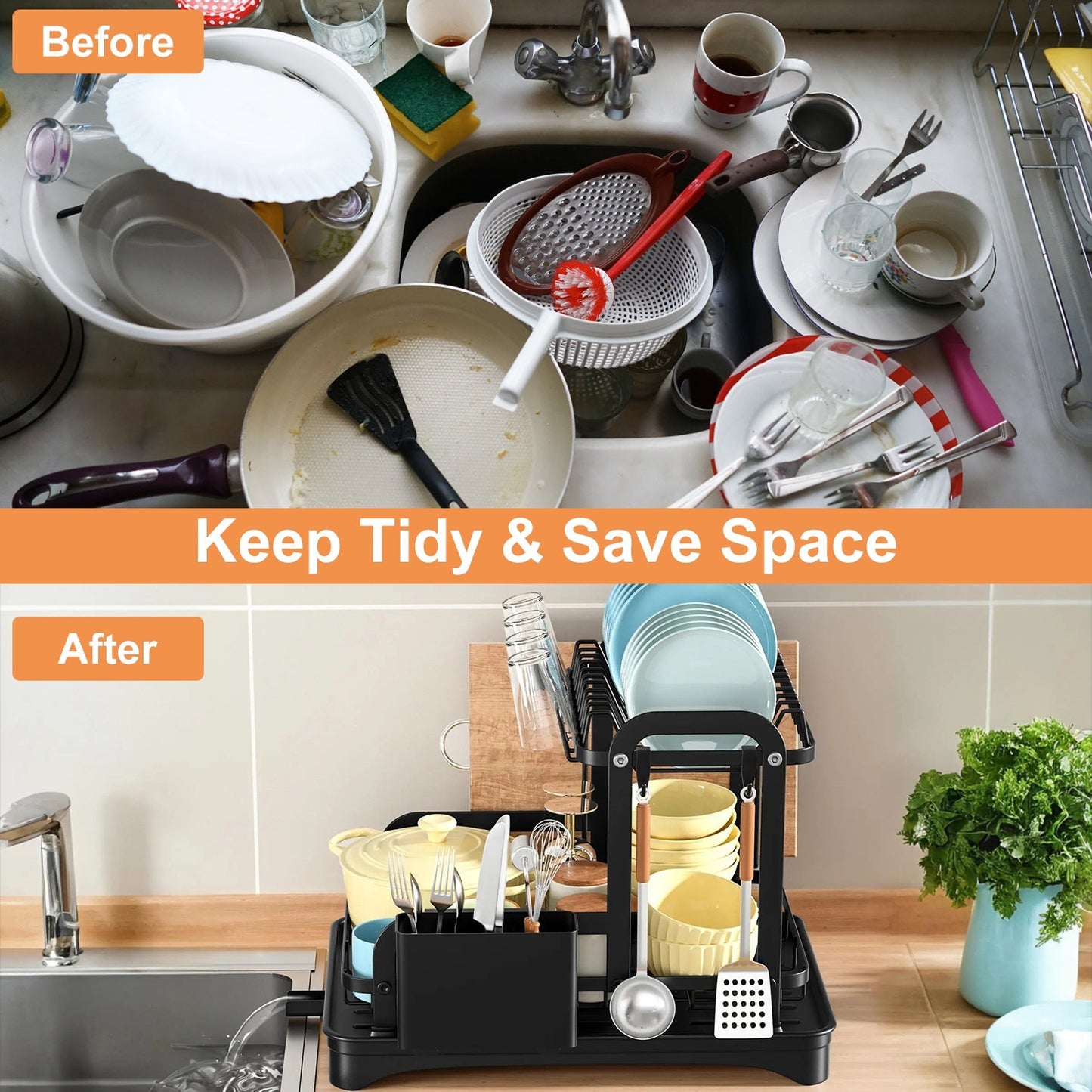 Dish Drying Rack For Kitchen Counter
