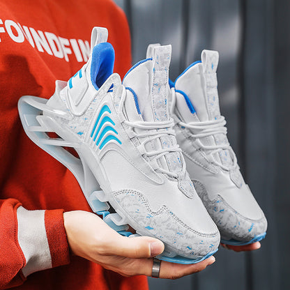 Men’s Breathable Mesh Running Sneakers – Anti-Skid Sports Shoes