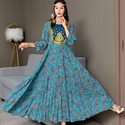 Fashion Personalized Ethnic Style Cotton Dress
