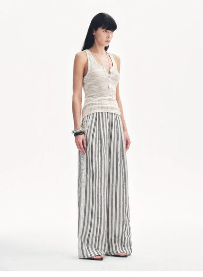 Meredelle Sequin Henley Vest