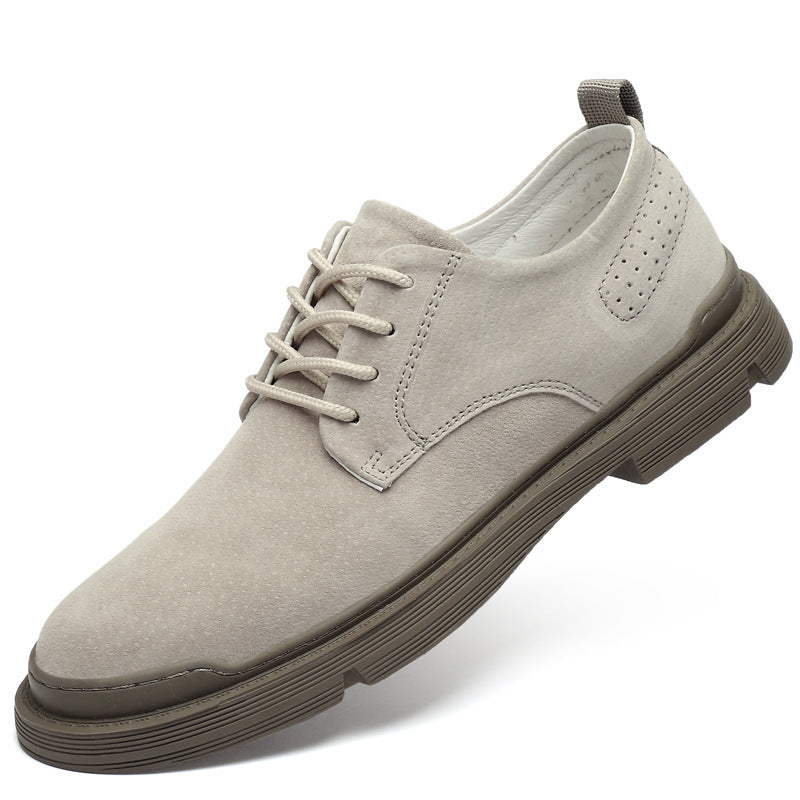 Men’s British Big Head Tooling Shoes – Casual Retro Leather Work Style