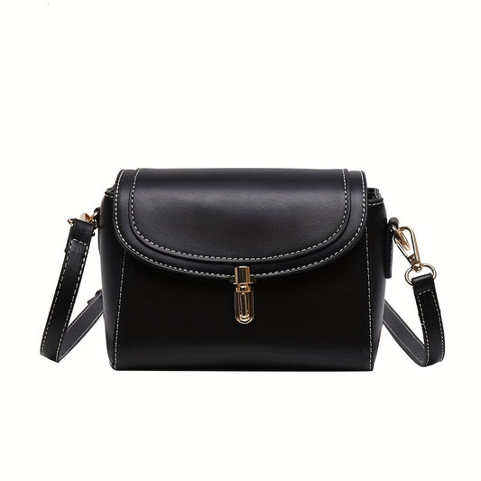 Women’s PU Shoulder Bag – Large Capacity Small Square Crossbody Handbag