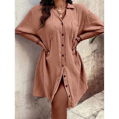 Women's Cotton Shirt Dress