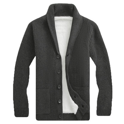 Autumn And Winter Sweater Knitwear Men's Cardigan Lapel