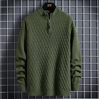 Diamond Lattice Sweater For Men