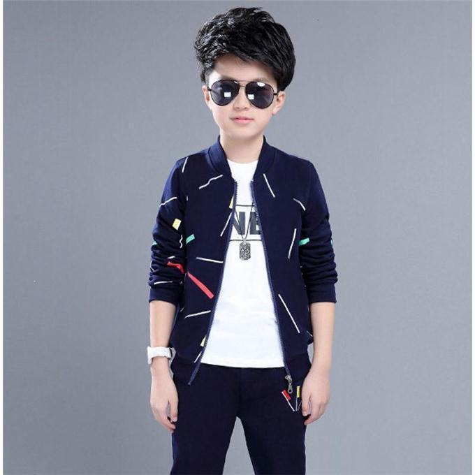 Two-piece Western Style Handsome Boy Clothes