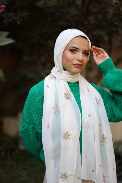 Satin Printed Hijab Printed Shawl Headscarf