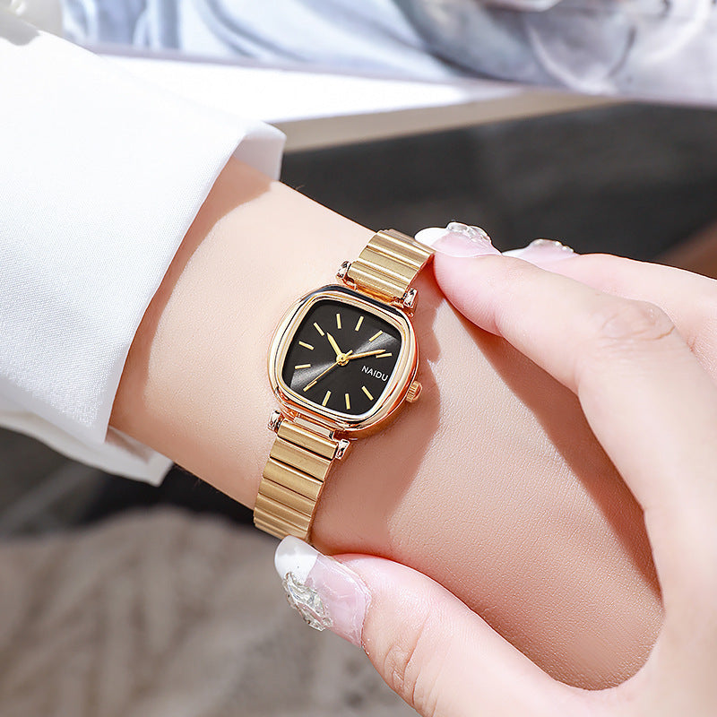 Women’s Fashion Simple Small Square Steel Watch