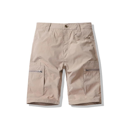 American Workwear Zipper Shorts High Street Fashion Outer Wear Loose Breeches