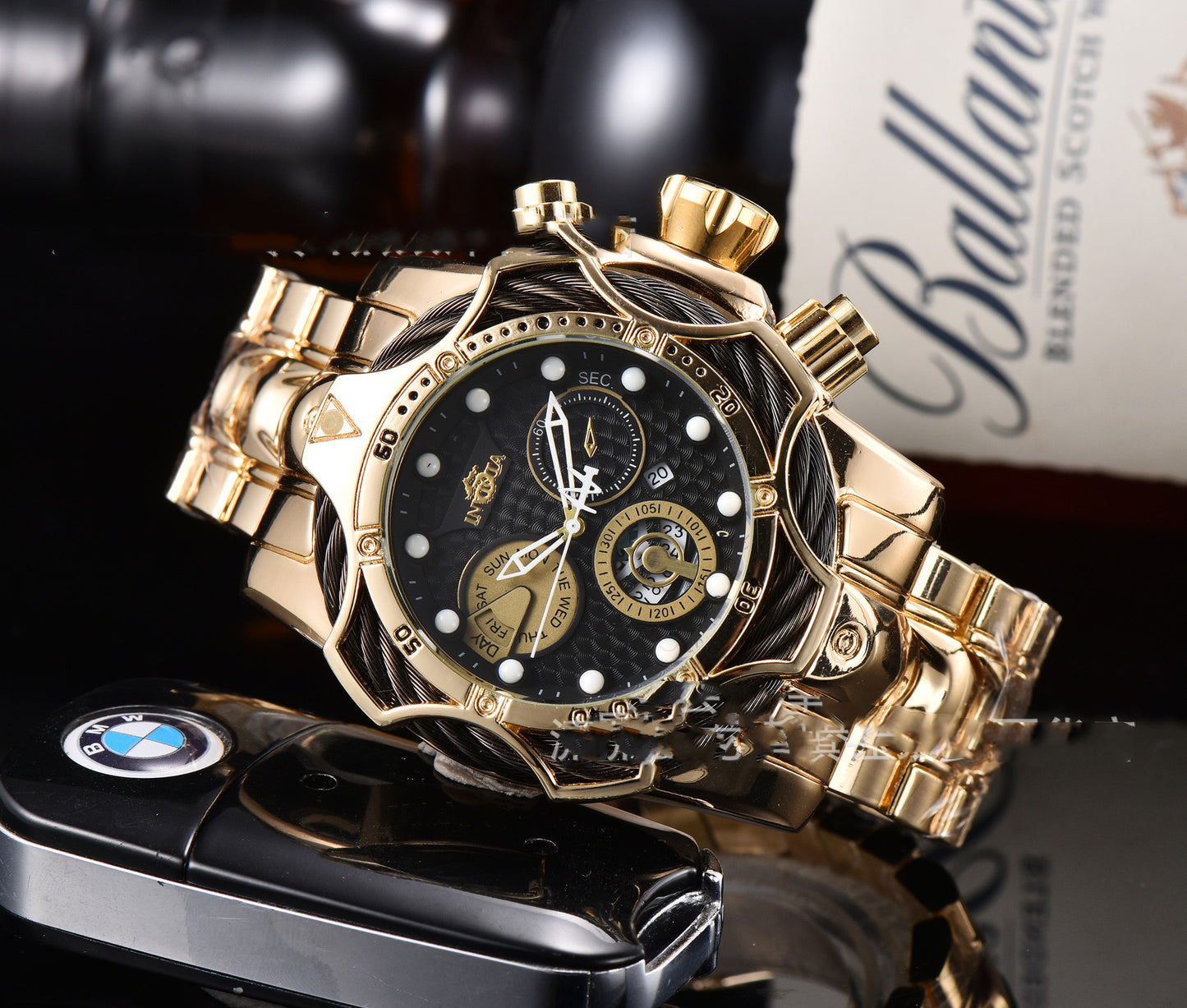 Invicta Large Dial Clown Watch