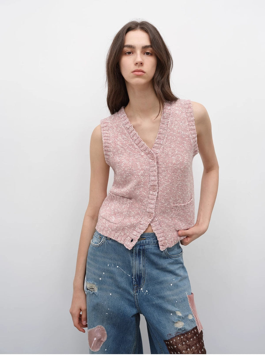 Ferwynn Dotted Merino Vest