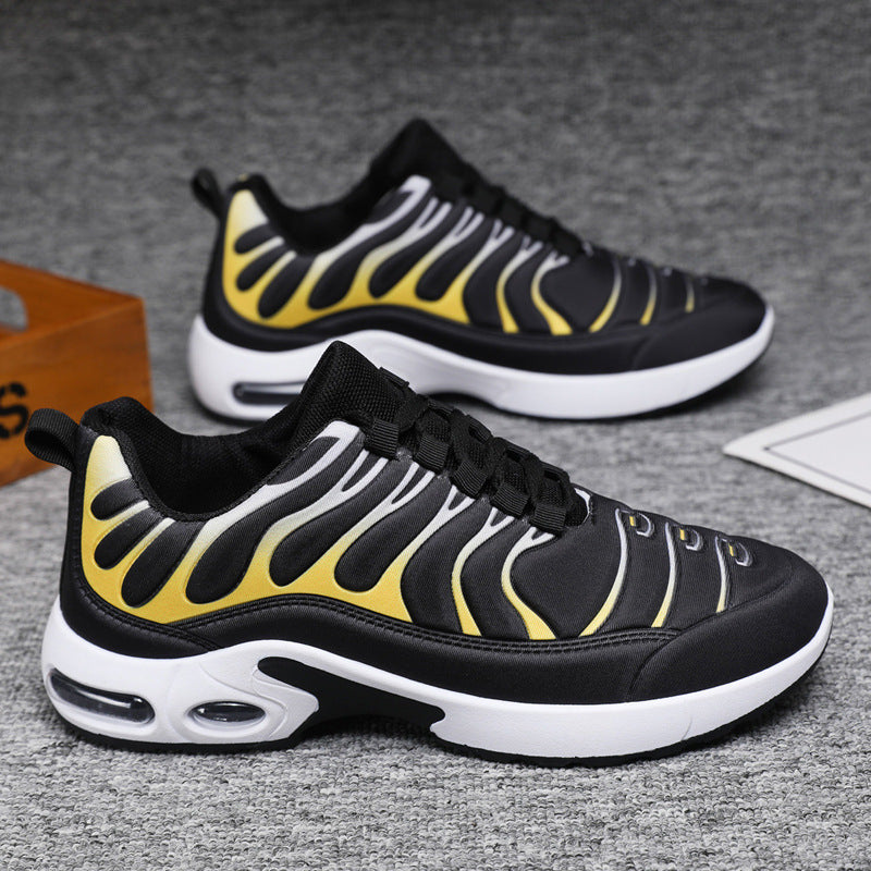 Men’s Air Cushion Sneakers | Color block Lace-Up Fashion Sports & Casual Shoes