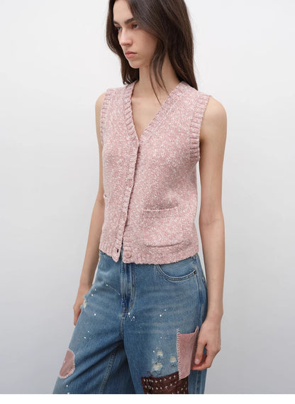 Ferwynn Dotted Merino Vest