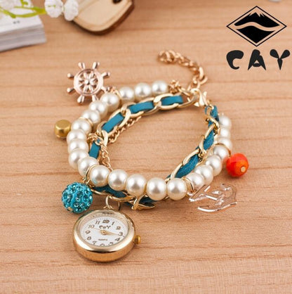 Women’s  Anchor Circle Bracelet Watch