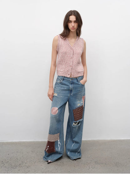 Ferwynn Dotted Merino Vest