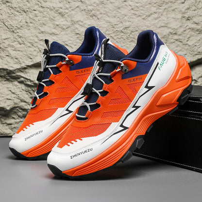 Men’s Color block Sneakers – Outdoor Hiking & Casual Sports Shoes