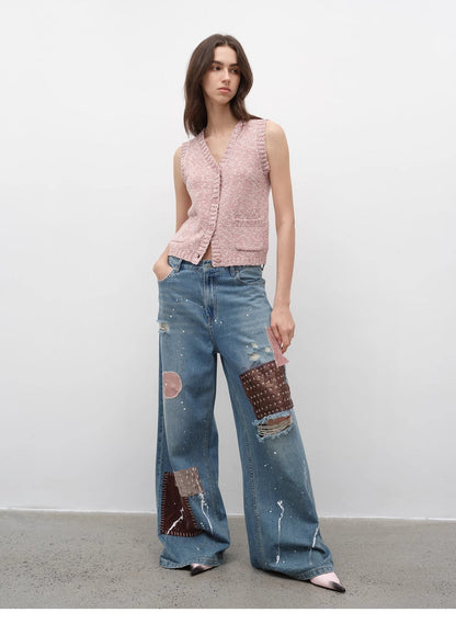 Ferwynn Dotted Merino Vest