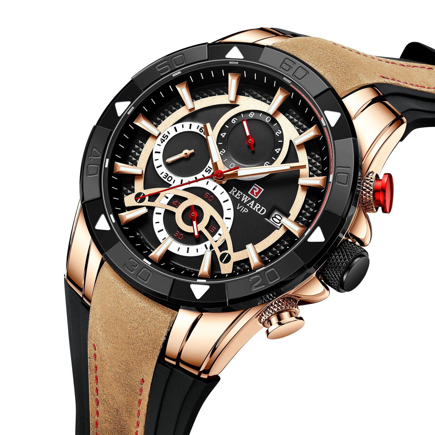 Men’s Business Quartz Watch – Six-Pin Design