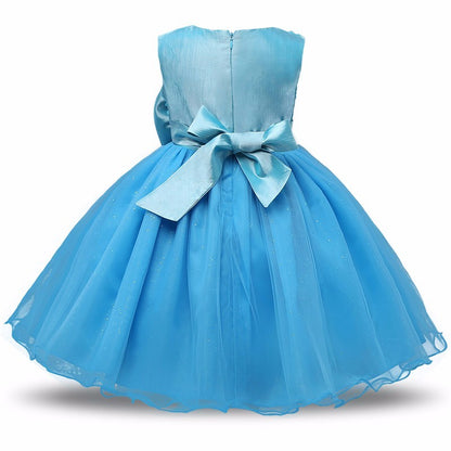 Girls’ Princess Flower Girl Dress – Summer Tutu Wedding & Birthday Party Outfit