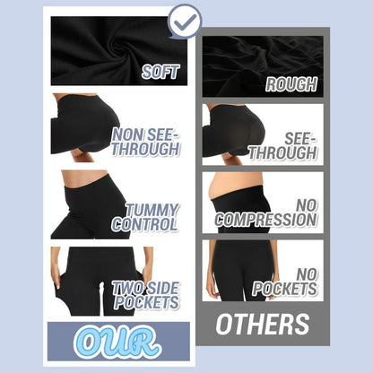 Biker Shorts For Women High Waist 8'' Summer Tummy Control Spandex Workout Running Yoga Shorts