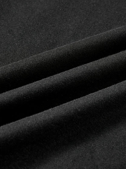 Splicing Bear And Letter Printed Casual T-shirt